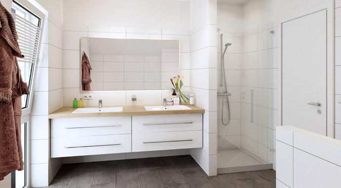 Badezimmer Noblesse 142 edition von Favorit Massivhaus