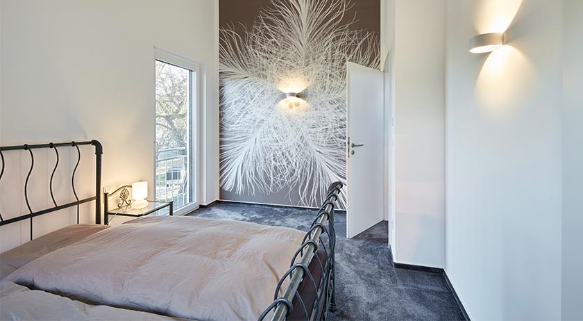 Luxhaus Haus Falkenstein Schlafzimmer