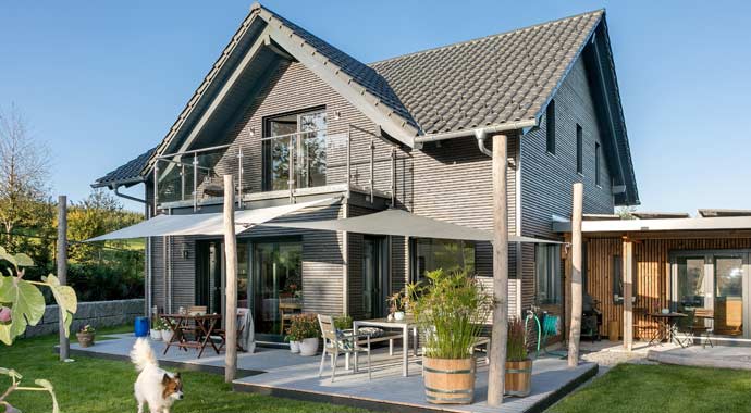 Außenansicht Kundenhaus Elfenberg von SchwörerHaus