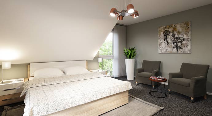 Schlafzimmer Clou 123 von Rensch-Haus