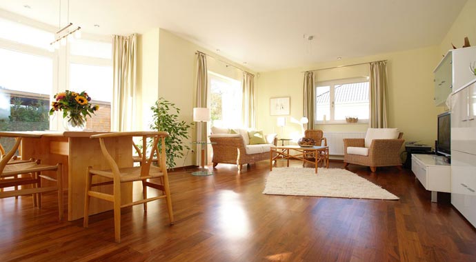 Gussek Haus Musterhaus Carlotta Wohnbereich