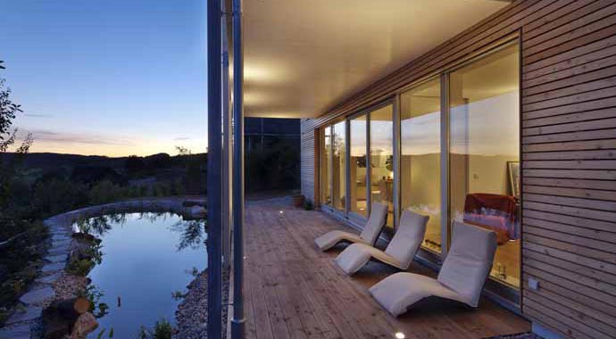 Beilharz Kundenhaus Drissner Außenansicht Terrasse