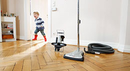 Zentralstaubsauger von Cleanformat arbeiten nahezu geräuschlos.