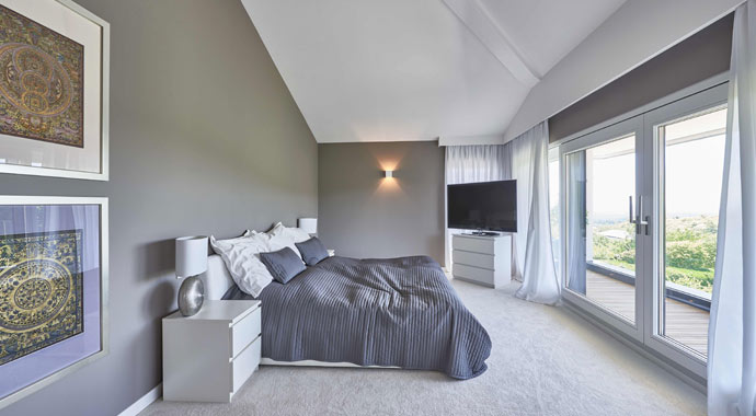 Schlafzimmer Kundenhaus SETROS von Kampa