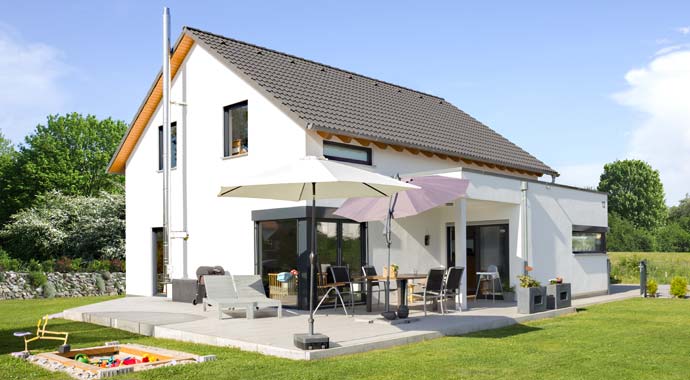 Außenansicht Homestory 393 von Lehner Haus