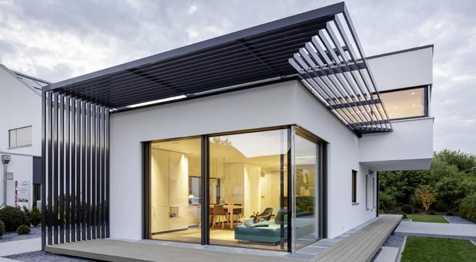 Luxhaus Musterhaus München - Luxhaus fine Außenansicht