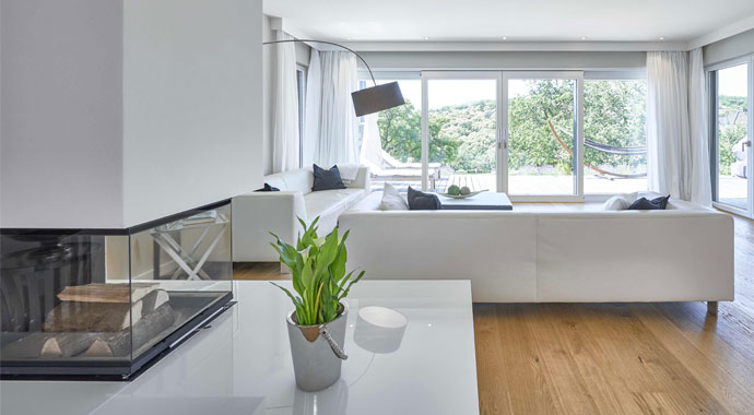 Wohnbereich Kundenhaus SETROS von Kampa