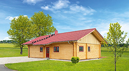 LéonWood Blockhaus Rex Außenansicht Blockhaus Rex von LéonWood
