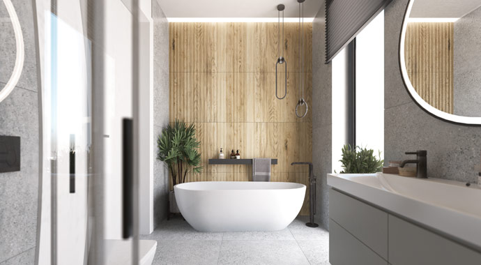 Badezimmer Bungalow VISION 154 von Danwood VISION