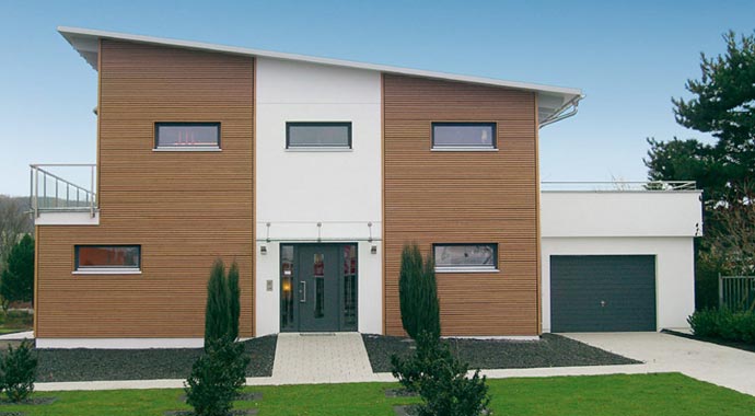 SchwörerHaus Musterhaus E 20-200.1 Außenansicht