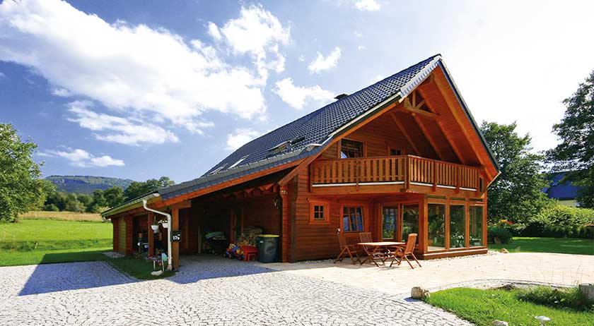 LéonWood Blockhaus Alicante Außenansicht