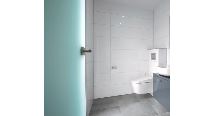 Gäste WC ICON Winkelbungalow von Dennert Massivhaus