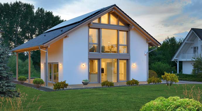 Außenansicht Musterhaus Erfurt von Kampa