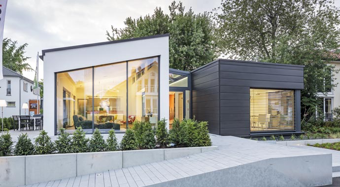 Luxhaus Open Musterhaus Fellbach Außenansicht