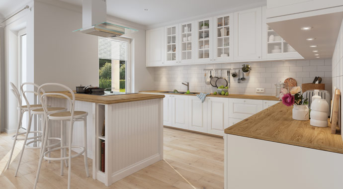 Küche Chalet 122 edition von Favorit Massivhaus