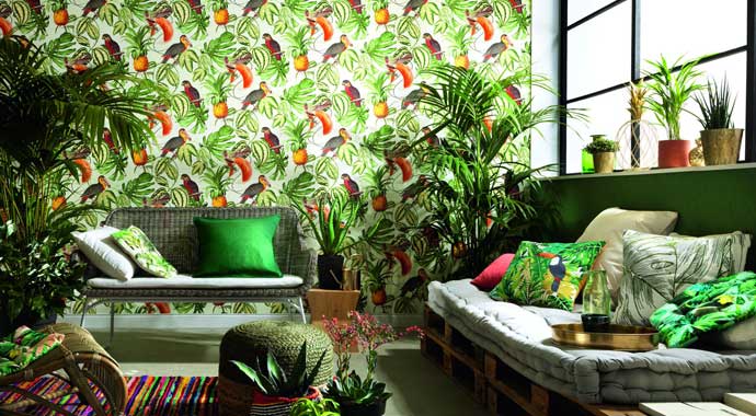 Vliestapete aus der Kollektion Paradiso von Erismann & Cie Vliestapete aus der Kollektion Paradiso von Erismann & Cie