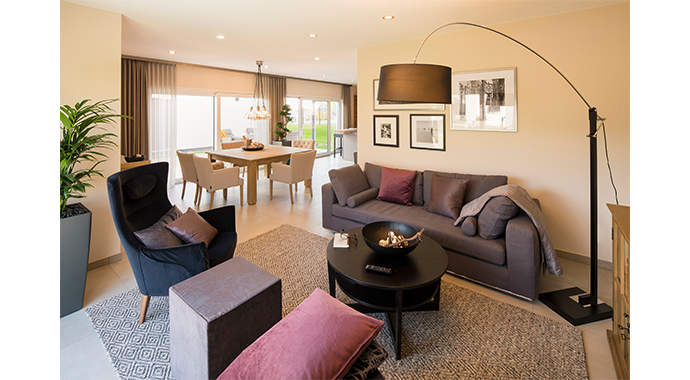 FingerHaus Musterhaus Neo Wohnbereich