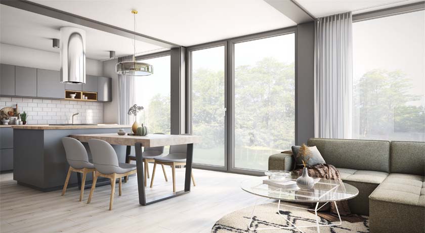 Wohnraum Bungalow NEXT 90 F