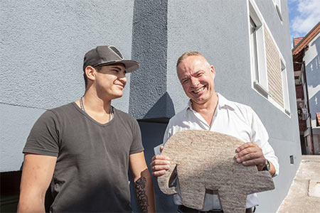 Hanf-Fassadendämmung Capatect System Natur+ von Caparol Hanf-Fassadendämmung Capatect System Natur+ von Caparol