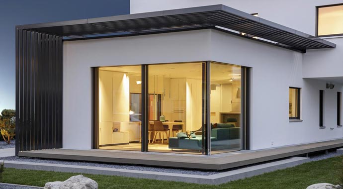 Luxhaus Musterhaus München Außenansicht