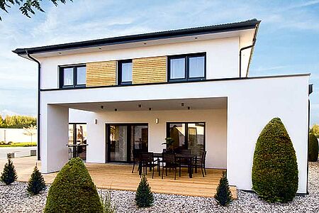 Außenansicht Aktionshaus Vita 165 von Haas Fertighaus Außenansicht Aktionshaus Vita 165 von Haas Fertighaus