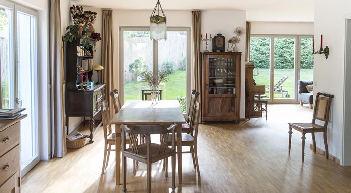 Ytong Bausatzhaus Kundenhaus Kramer Wohn-/Essbereich