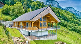 Außenansicht Blockhaus Neu Finnland von LéonWood