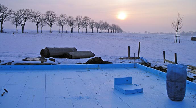 Fertigkeller lassen sich auch im Winter errichten Fertigkeller lassen sich auch im Winter errichten