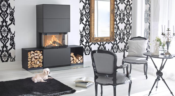 Heizkamin Contura i51 stahl schwarz
