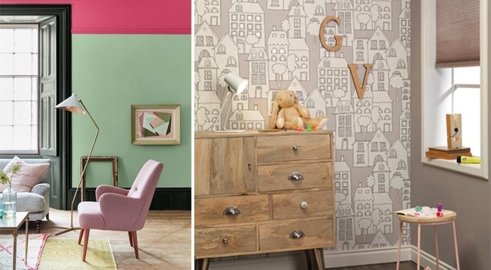 Farbe von Little Greene und Tapete von Rasch