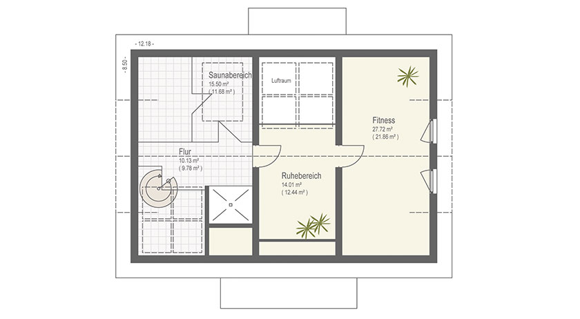 Keitel Haus Haus Fellbach Grundriss Dachgeschoss
