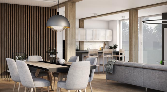 Essbereich Bungalow 140 FT von NEXT by Danwood