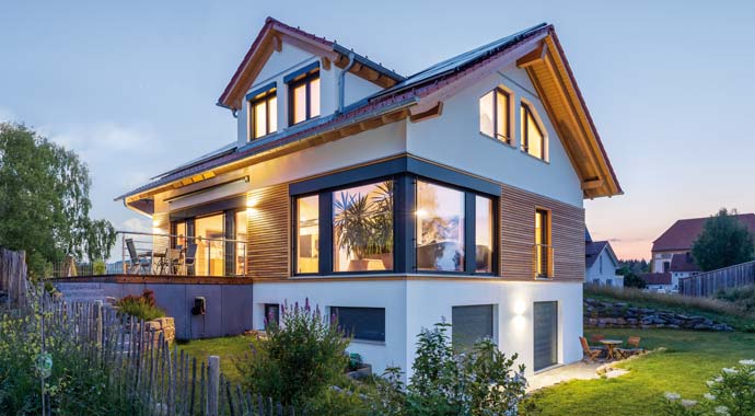 Außenansicht Haus Kempten von Regnauer Hausbau