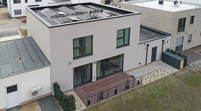 Außenansicht Musterhaus Vision Wolfsburg Rückseite