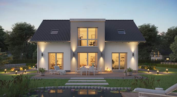 Außenansicht Familienhaus Auro von Kern-Haus