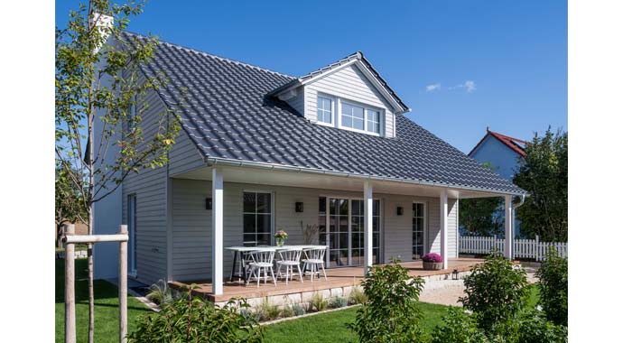 Außenansicht Referenzhaus in Ingersheim von KitzlingerHaus