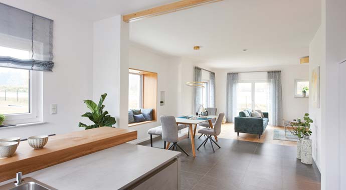 Essbereich Musterhaus Günzburg von Fingerhut Haus