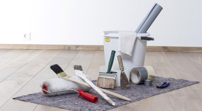 Symbolbild Malerwerkzeug Symbolbild Malerwerkzeug