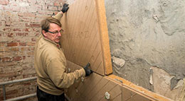 Innendämmung mit Holzfaserdämmmatte von Unger-Diffutherm