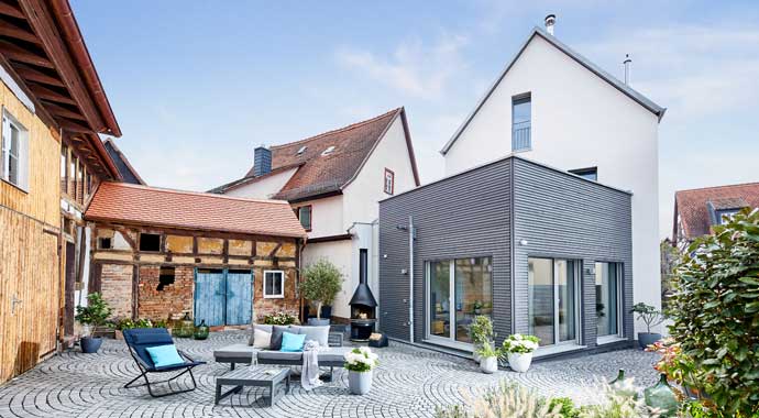 Außenansicht Stadthaus Ehrmann von Bau-Fritz