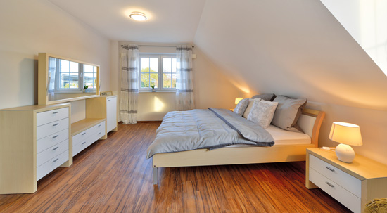 Musterhaus bei Koblenz Schlafzimmer