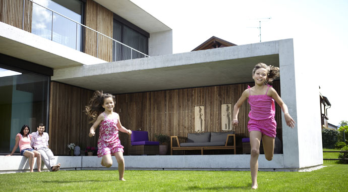 Beton dämmt Luft- und Körperschall