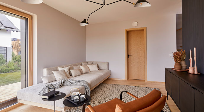 Wohnbereich Musterhaus Schwarzwald von Bau-Fritz