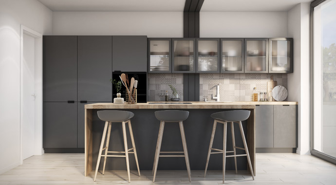 Küche Bungalow 140 FT von NEXT by Danwood