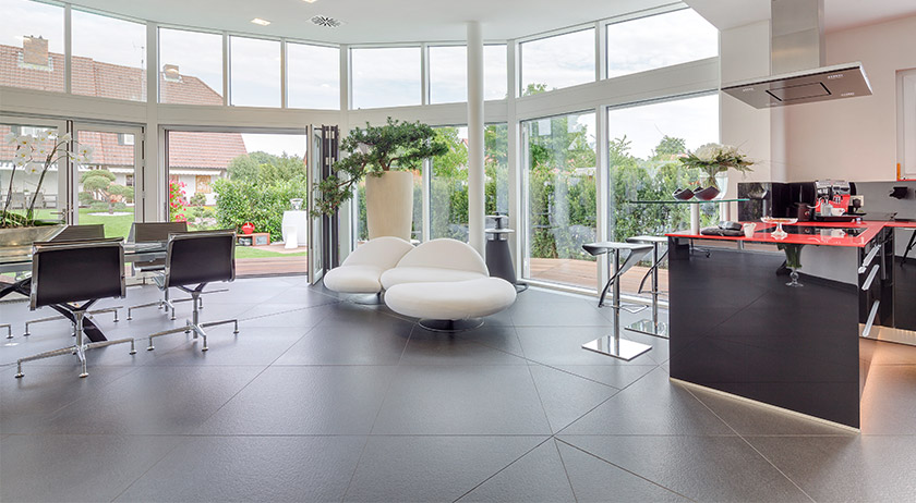 Luxhaus Flachdach 153 Wohnbereich