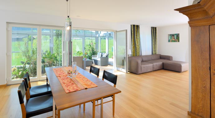 Fertighaus Weiß Kundenhaus Kienhöfer Essbereich