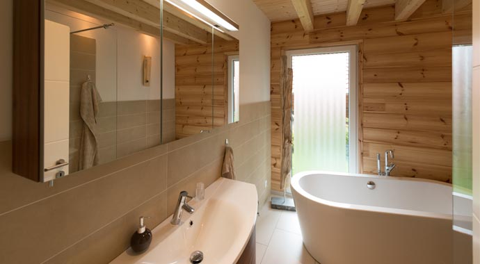 Fullwood Wohnblockhaus Kundenhaus Halterner Berge Badezimmer