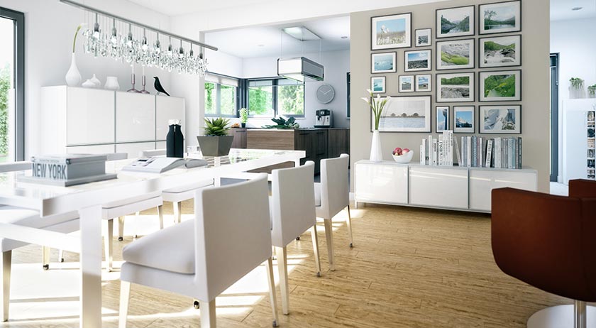 Bien-Zenker Zweifamilienhaus Celebration 282 V7 Essbereich