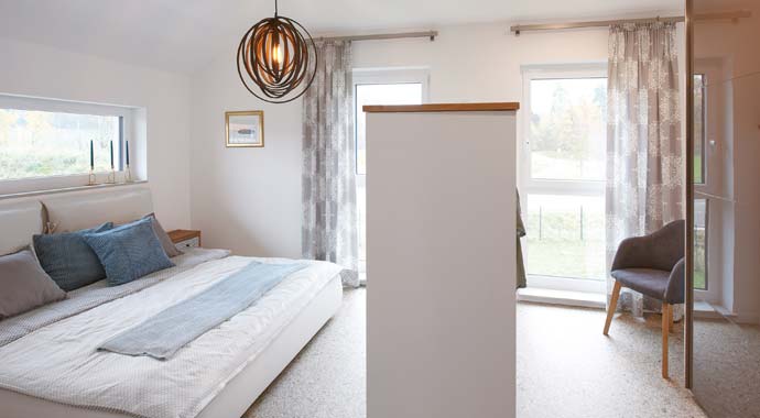 Schlafzimmer Musterhaus Günzburg von Fingerhut Haus