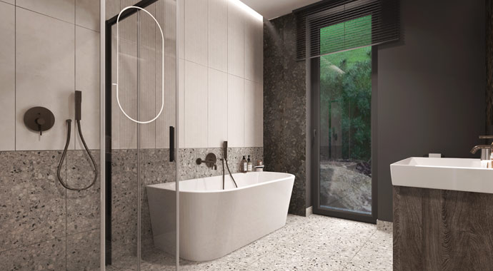 Badezimmer Bungalow VISION 154 von Danwood VISION